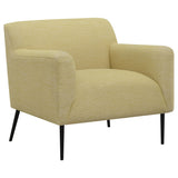 Accent Chair - Darlene Upholstered Track Arms Accent Chair Lemon