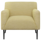 Accent Chair - Darlene Upholstered Track Arms Accent Chair Lemon