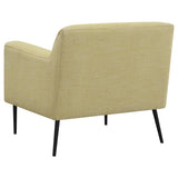 Accent Chair - Darlene Upholstered Track Arms Accent Chair Lemon
