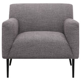 Accent Chair - Darlene Upholstered Tight Back Accent Chair Charcoal