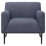 Accent Chair - Darlene Upholstered Tight Back Accent Chair Navy Blue - Accent Chairs - 905641 - image - 2