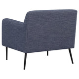 Accent Chair - Darlene Upholstered Tight Back Accent Chair Navy Blue - Accent Chairs - 905641 - image - 3