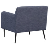 Darlene Upholstered Tight Back Accent Chair Navy Blue | Coaster | Home Elegance USA