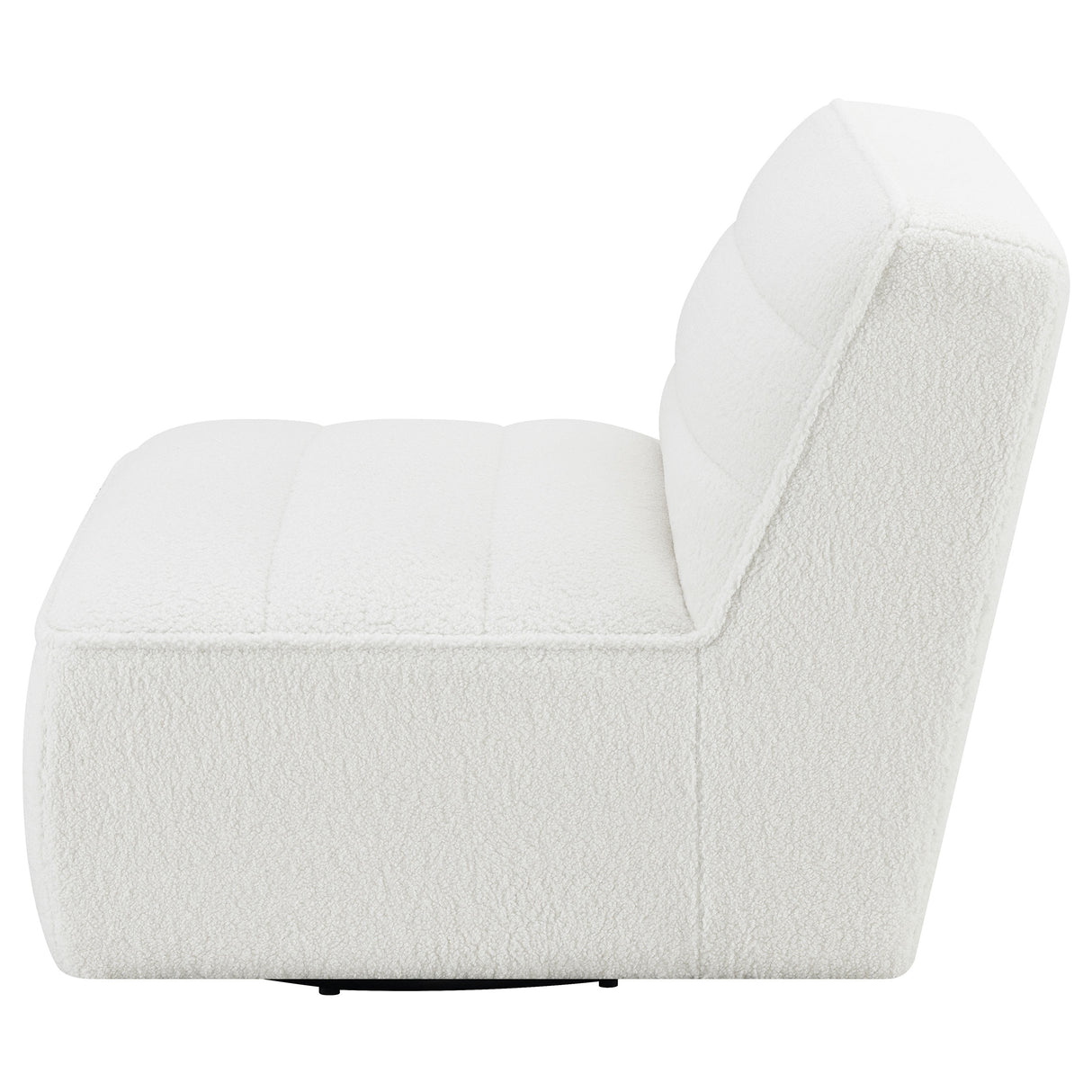 Swivel Chair - Cobie Upholstered Swivel Armless Chair Natural