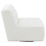 Swivel Chair - Cobie Upholstered Swivel Armless Chair Natural