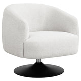 Dave Upholstered Swivel Accent Chair Beige and Matte Black | Coaster | Home Elegance USA