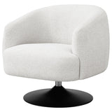 Dave Upholstered Swivel Accent Chair Beige and Matte Black | Coaster | Home Elegance USA