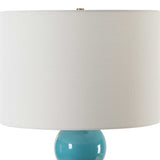 Palawan Blue Glaze Table Lamp by Uttermost - View 5