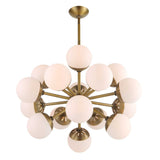 Droplet 16 Light Sputnik Chandelier - Yellow by Uttermost - View 11