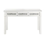 Acme - Noralie Writing Desk 90672 Mirrored & Faux Diamonds