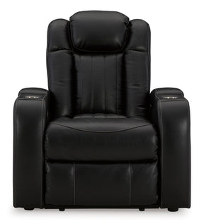 Ashley Midnight Caveman Den PWR Recliner/ADJ Headrest - Faux Leather | Home Elegance USA