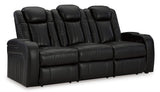 Ashley Midnight Caveman Den PWR REC Sofa with ADJ Headrest - Faux Leather - 9070315 - Home Elegance USA - 4