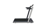 2 in 1 Under Desk Treadmill, 2.5HP Folding Electric Treadmill Walking Jogging Machine for Home Office with Remote Control, White