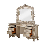 Acme - Gorsedd Vanity Desk 90740 Golden Ivory Finish