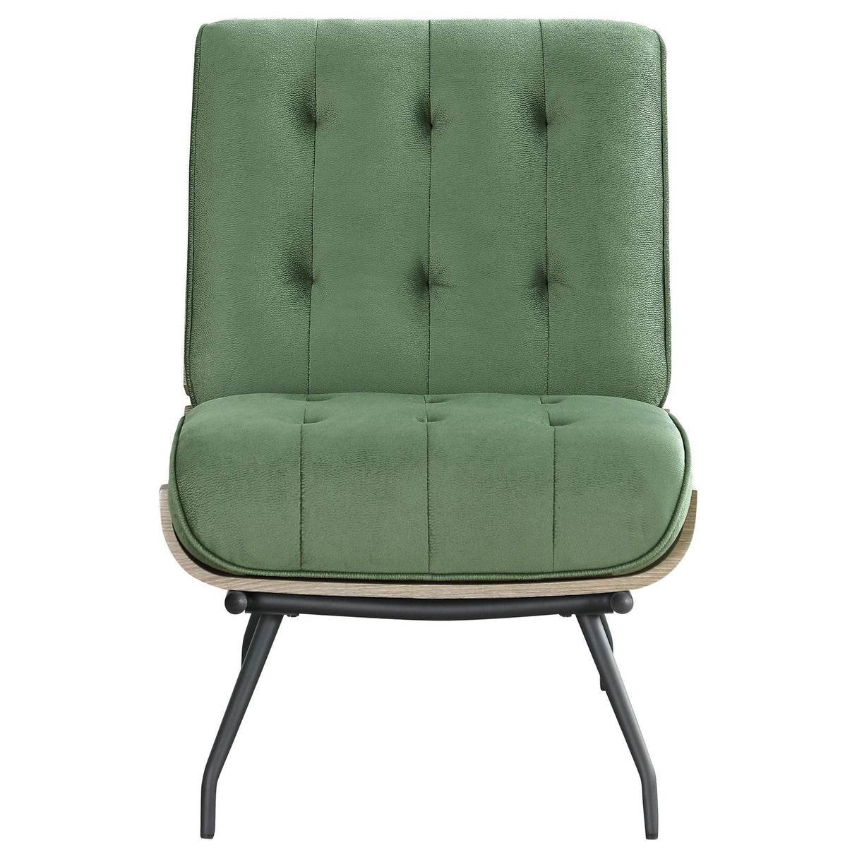 Aloma Armless Tufted Accent Chair Green | Coaster | Home Elegance USA