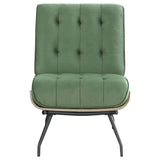 Aloma Armless Tufted Accent Chair Green | Coaster | Home Elegance USA