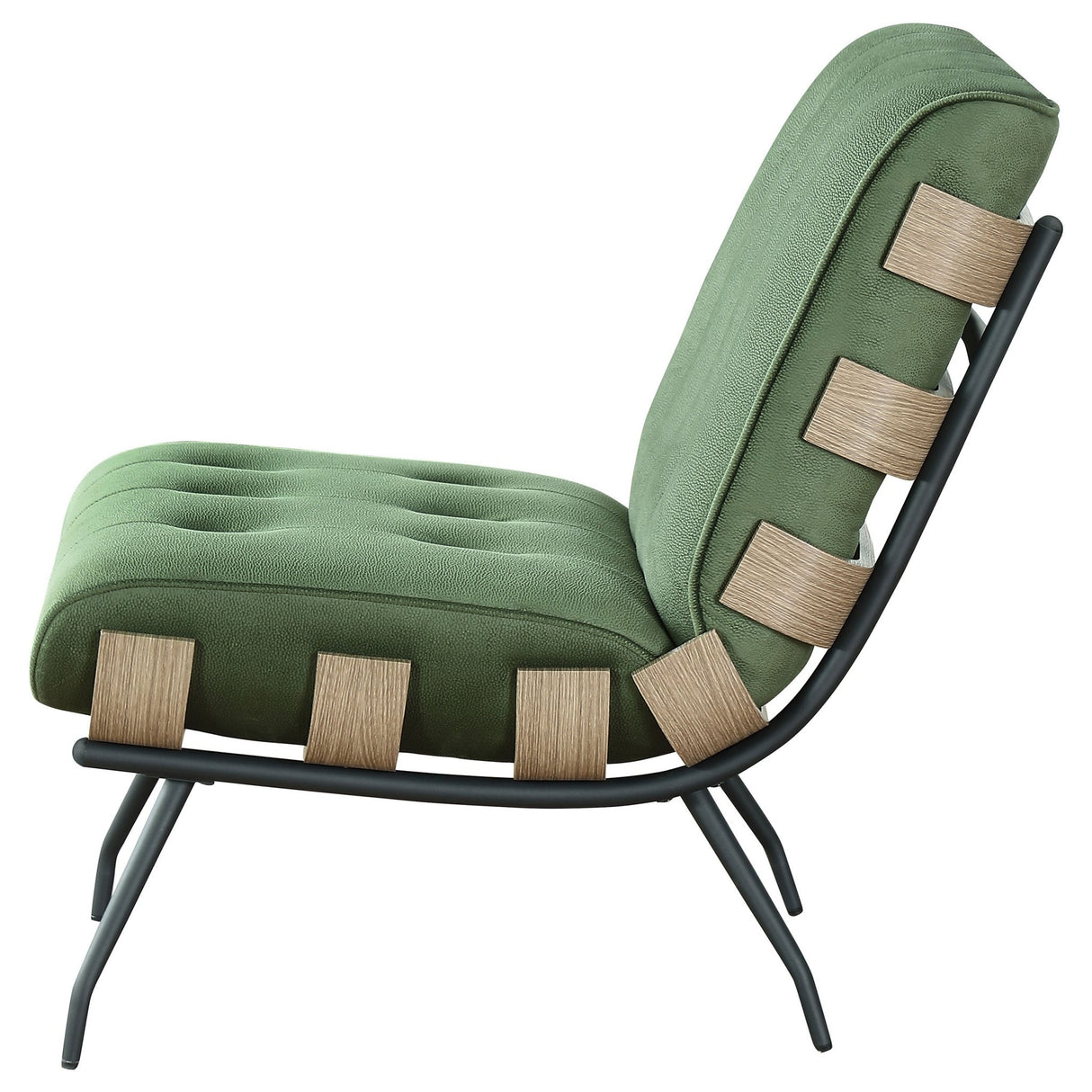 Aloma Armless Tufted Accent Chair Green | Coaster | Home Elegance USA