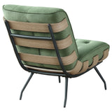 Accent Chair - Aloma Armless Tufted Accent Chair Green