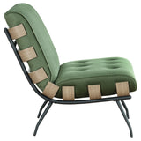 Aloma Armless Tufted Accent Chair Green | Coaster | Home Elegance USA