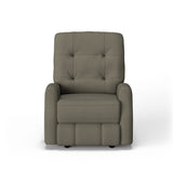 Devon Transitional Leather Power Rocking Recliner, Power Headrest | Flexsteel