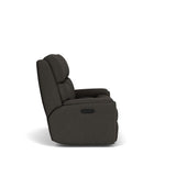 Rio Transitional Fabric Reclining Loveseat | Flexsteel