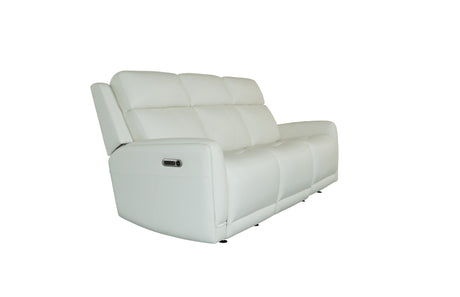 Alister Power Gliding Sofa With Power Headrests & Lumbar - Porcelain | Flexsteel