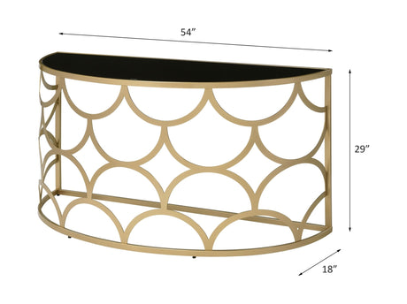 Altus Console Table 90820 Gold Finish | Acme - 90820 - Home Elegance USA - 4