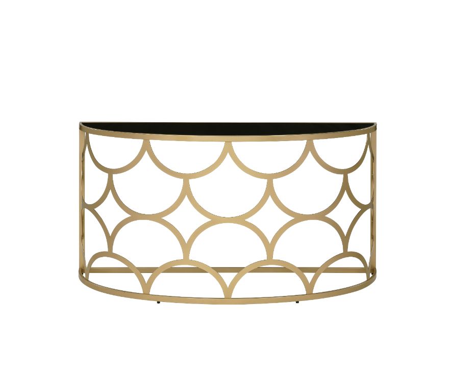 Altus Console Table 90820 Gold Finish | Acme - 90820 - Home Elegance USA - 2