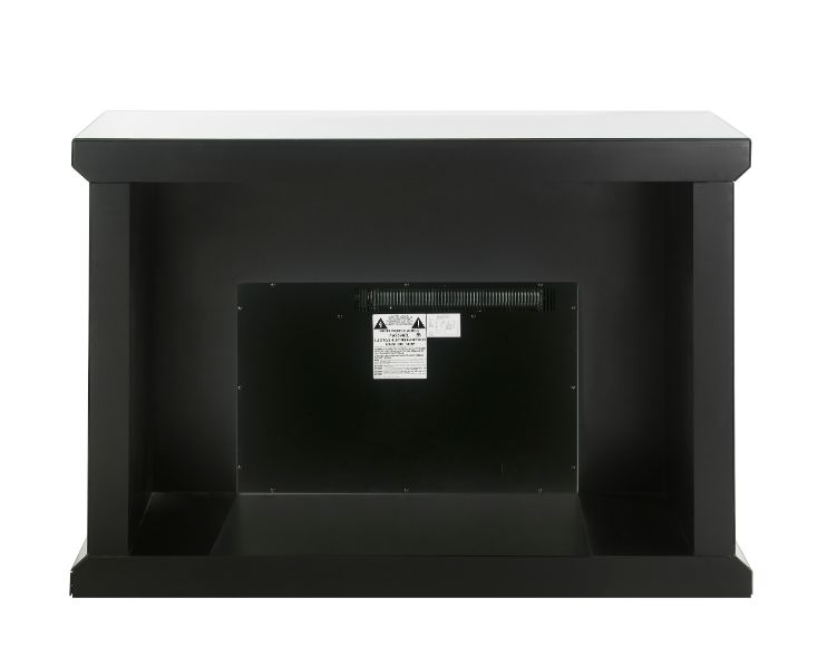 Acme - Noralie Fireplace 90872 Mirrored & Faux Diamonds