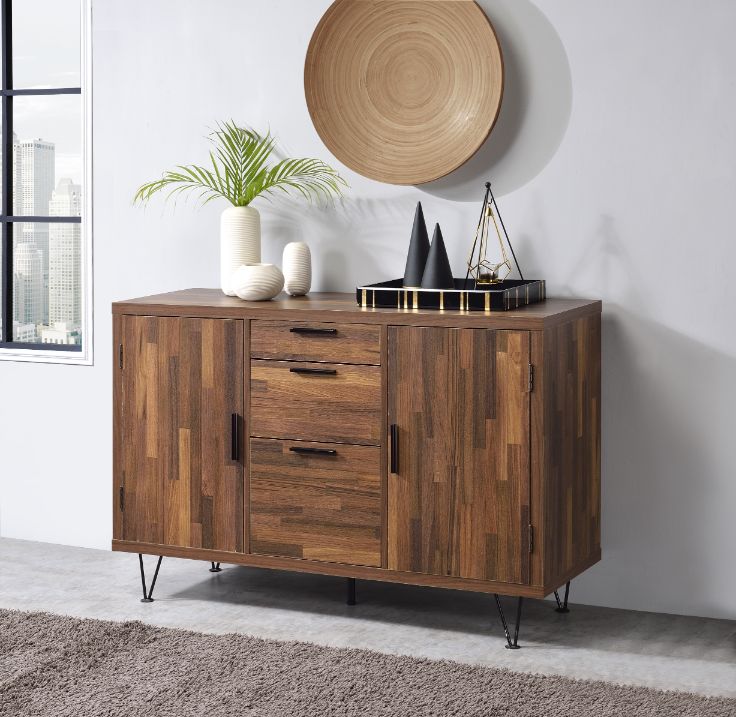 Acme - Pinacle Console Cabinet 90880 Walnut Finish