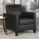 Accent Chair - Julio Upholstered Accent Chair with Track Arms Black - Accent Chairs - 909478 - image - 2