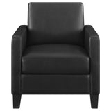 Accent Chair - Julio Upholstered Accent Chair with Track Arms Black - Accent Chairs - 909478 - image - 3