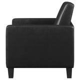 Accent Chair - Julio Upholstered Accent Chair with Track Arms Black - Accent Chairs - 909478 - image - 5