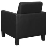 Accent Chair - Julio Upholstered Accent Chair with Track Arms Black - Accent Chairs - 909478 - image - 6