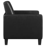 Accent Chair - Julio Upholstered Accent Chair with Track Arms Black - Accent Chairs - 909478 - image - 8
