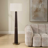 Forage Floor Lamp Dark Oak - Dark Brown / Gold by Uttermost - View 3