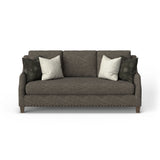 Gianna Fabric Bench Sofa With Nailhead Trim | Flexsteel