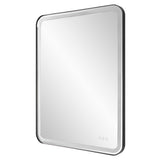 Crofton Lighted Large Mirror - Black by Uttermost - View 5