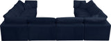 Cozy - Modular Sectional Cloud - Navy - 634Navy - Sec8A - Home Elegance USA - 4