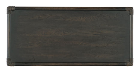 Retreat Pole Rattan Chest - Black / Dark Brown by Hooker Furniture - View 4