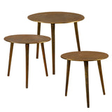 Kasai Coffee Tables (Set of 3) Gold - Light Brown by Uttermost - View 3