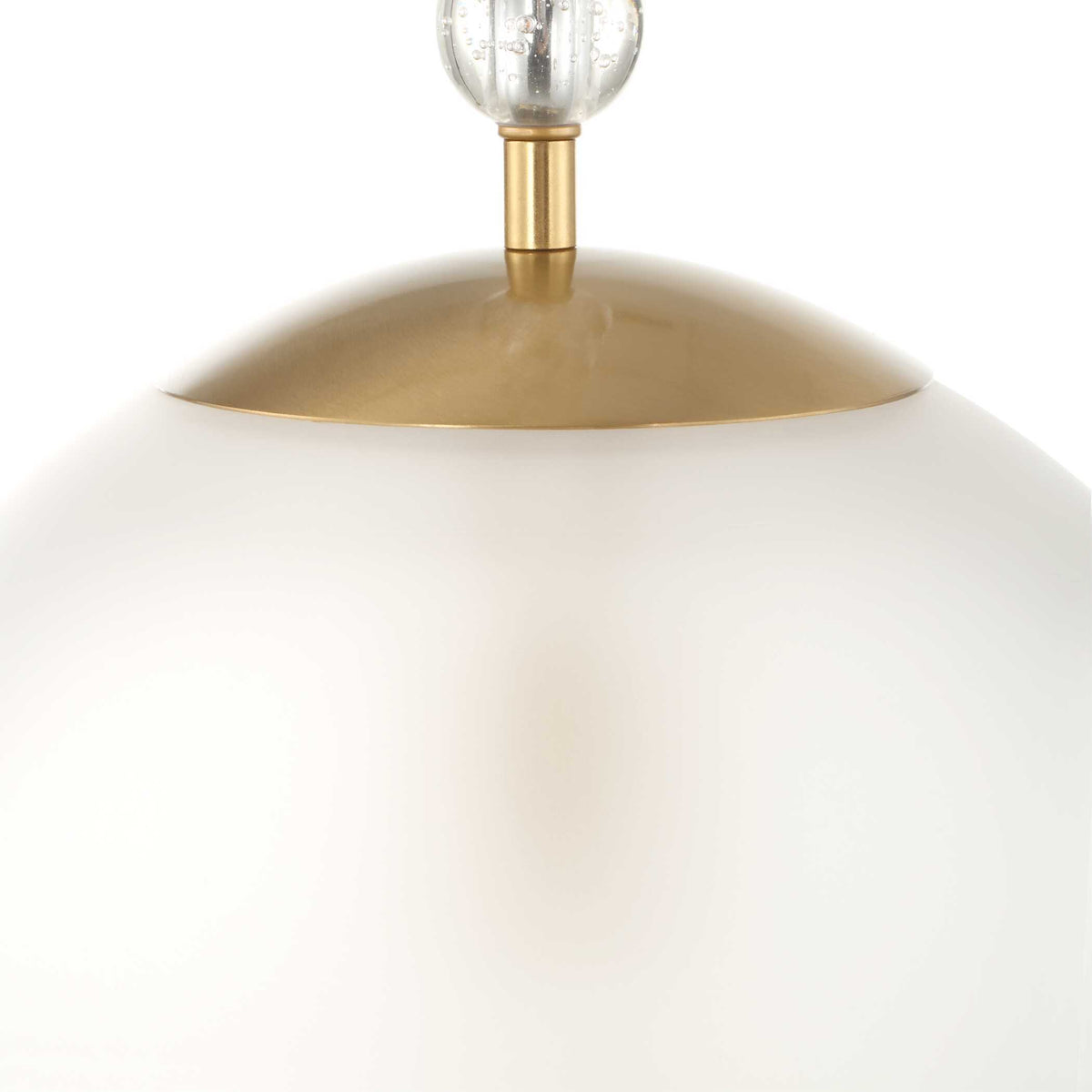 Ripple 1 Light Frost Glass Pendant - Gold by Uttermost - View 8
