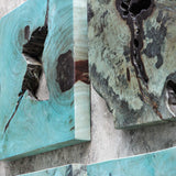 Bahati Wood Wall Decor (Set of 9) - Blue by Uttermost - View 7