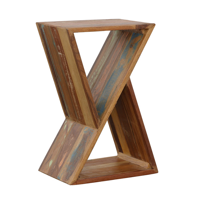 Side Table - Lily Geometric Accent Table Natural