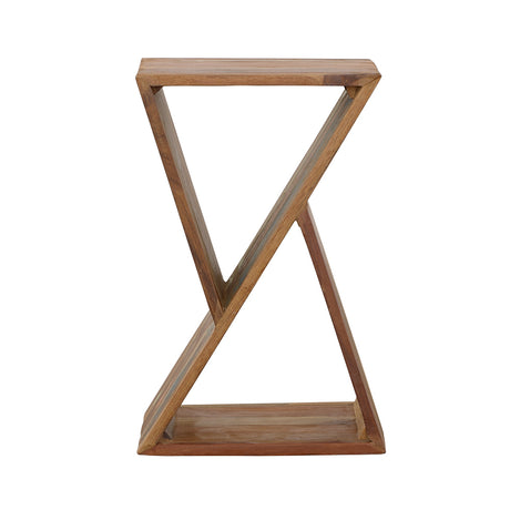 Side Table - Lily Geometric Accent Table Natural