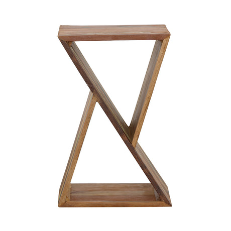 Side Table - Lily Geometric Accent Table Natural