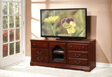 Acme - Hercules Tv Stand 91113 Cherry Finish