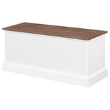 Alma 3 - drawer Storage Bench Weathered Brown and White | Coaster - 911196 - Home Elegance USA - 8