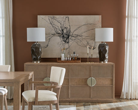Sonnet Dining Credenza - Dark Gray / Light Brown by Hooker Furniture - View 3
