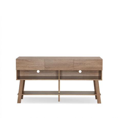 Acme - Ariza Tv Stand 91286 Rustic Natural Finish